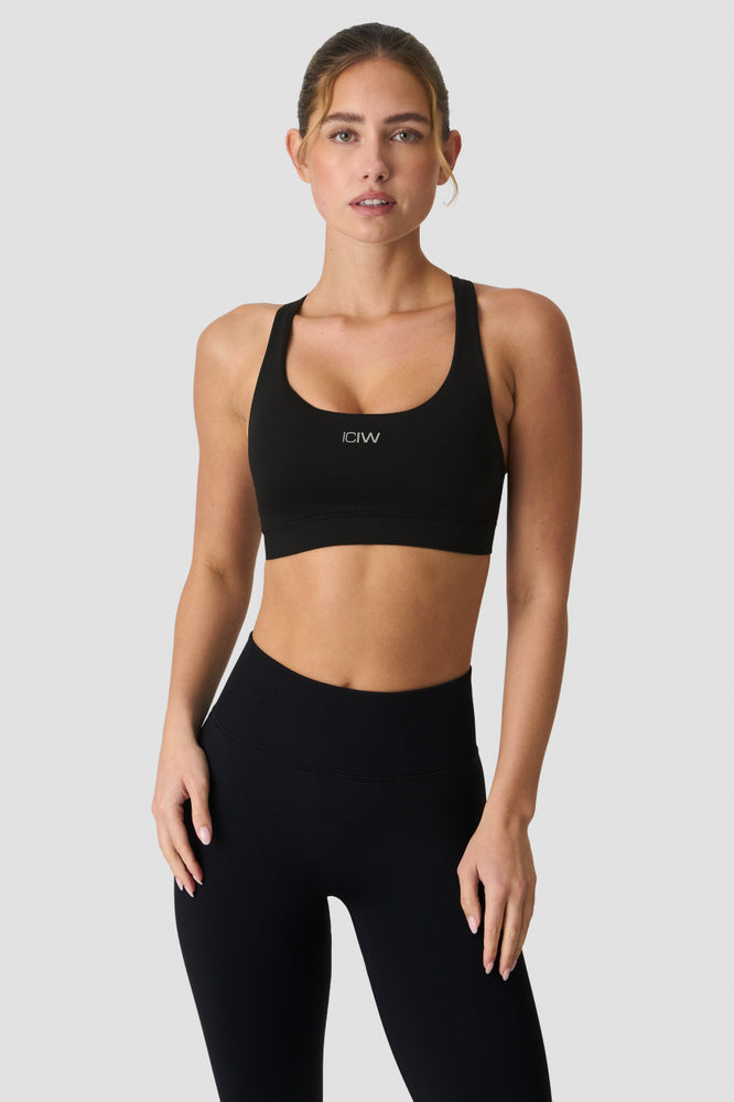 Iciw Define Seamless Racer Back Sports Bra Black (13926001)