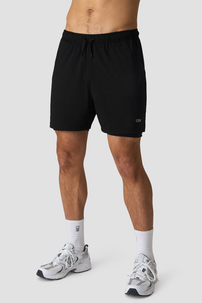 ICIW Stride 2-in-1 Shorts Black