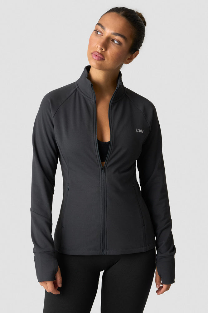 ICIW Essential Thermal Training Jacket Wmn Dark Grey