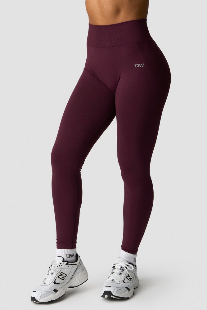 Smooth Seamless Tights Dark Mahogany