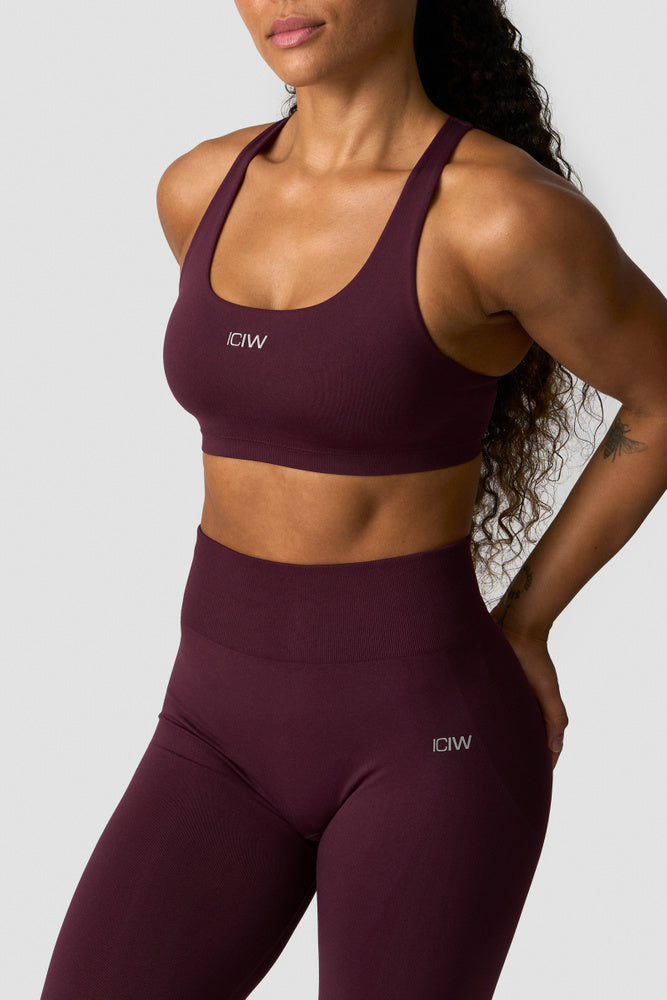 ICIW Smooth Seamless Sports Bra Dark Mahogany