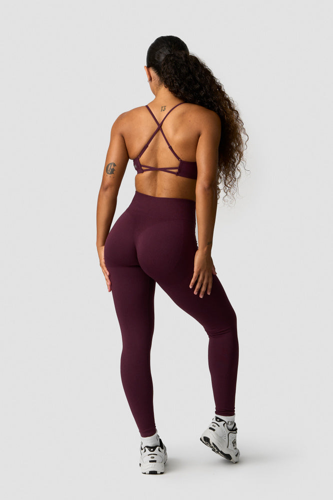 Smooth Seamless Tights Dark Mahogany