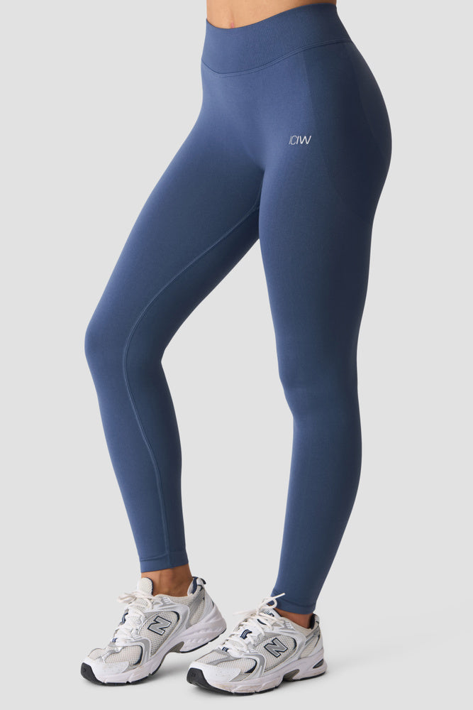 ICIW Smooth Seamless V-Shape Tights Dusty Twilight Blue