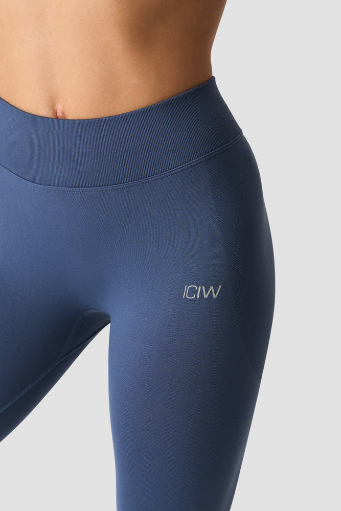 ICIW Smooth Seamless V-Shape Tights Dusty Twilight Blue