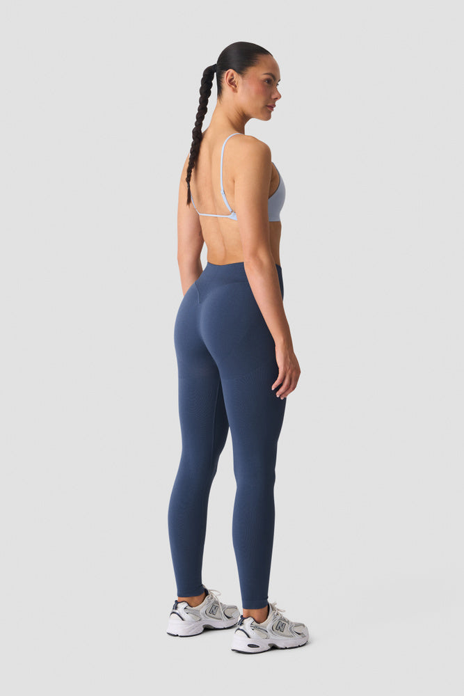 ICIW Smooth Seamless V-Shape Tights Dusty Twilight Blue