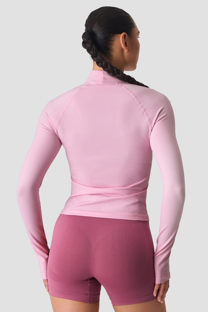 ICIW Smooth Seamless 1/2 Zip W Lady Pink