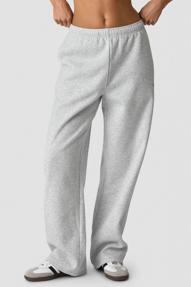 ICIW Everyday Straight Leg Sweat Pants W Light Grey Melange