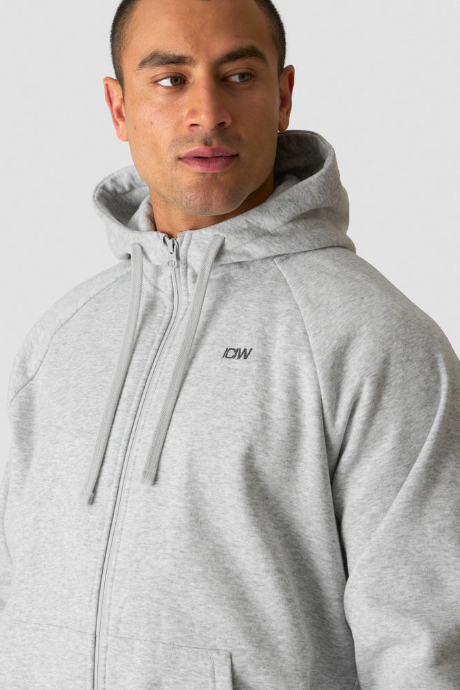 ICIW Everyday Zip Hoodie M Light Grey Melange