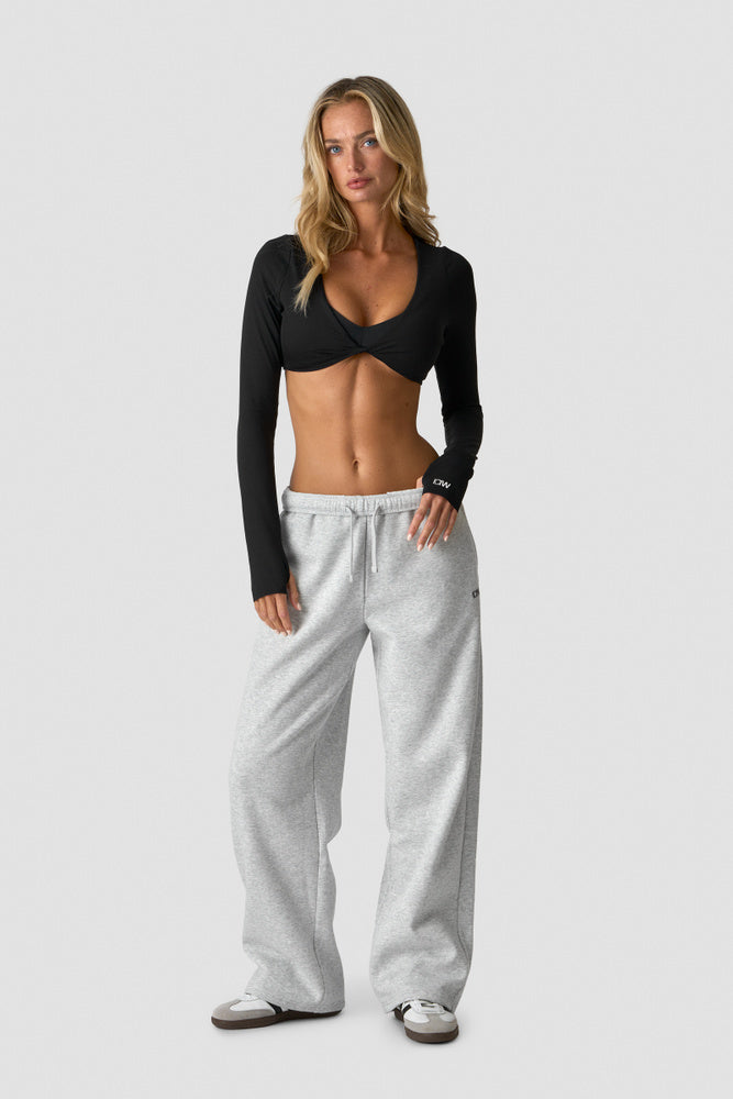 ICIW Everyday Straight Leg Sweat Pants W Light Grey Melange