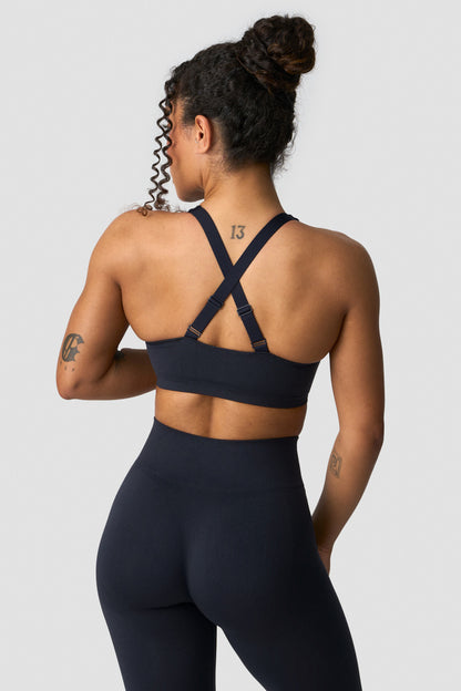 ICIW Smooth Seamless Sports Bra Navy