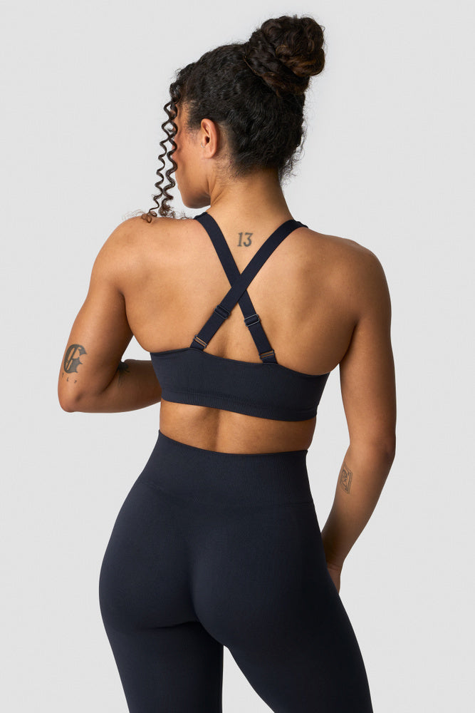ICIW Smooth Seamless Sports Bra Navy