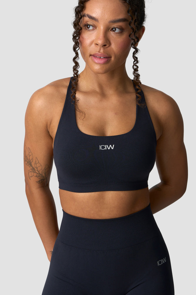 ICIW Smooth Seamless Sports Bra Navy