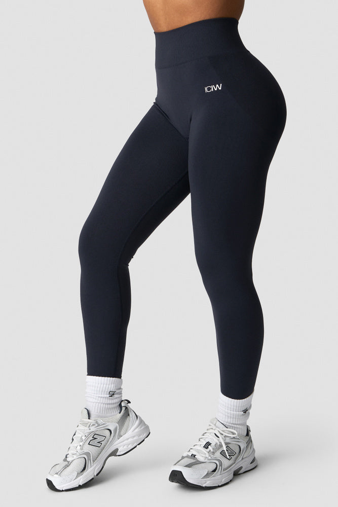ICIW Smooth Seamless Tights Navy