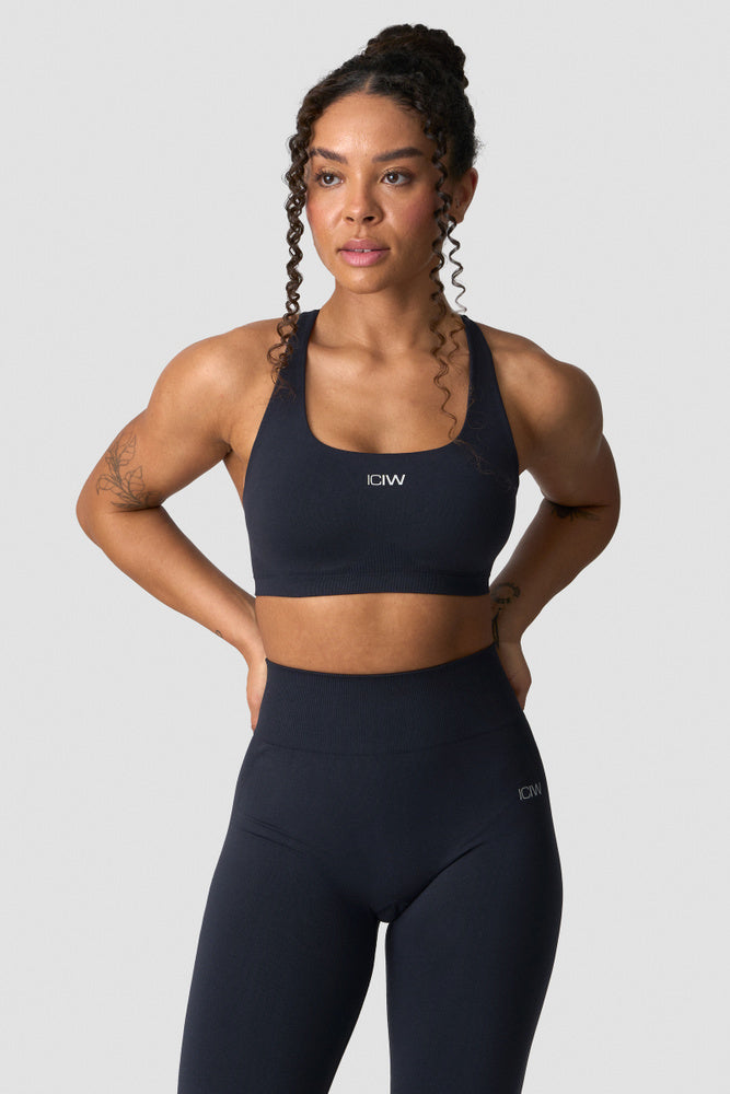 ICIW Smooth Seamless Sports Bra Navy