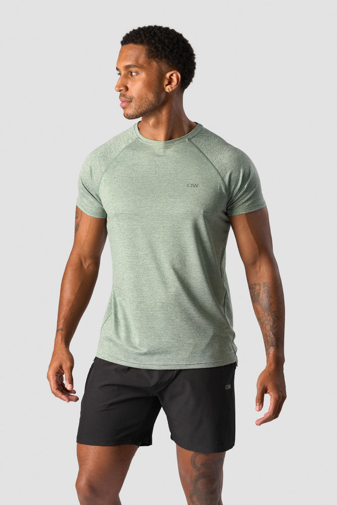 ICIW Training Mesh T-shirt Men Racing Green