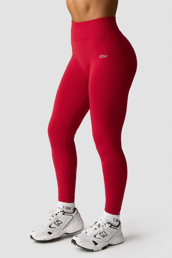 ICIW Smooth Seamless Tights Red Cherry