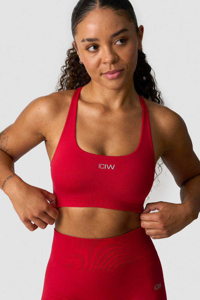ICIW Smooth Seamless Sports Bra Red Cherry