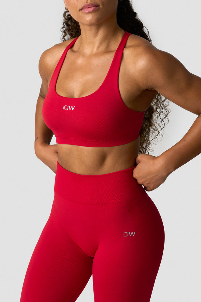 ICIW Smooth Seamless Sports Bra Red Cherry