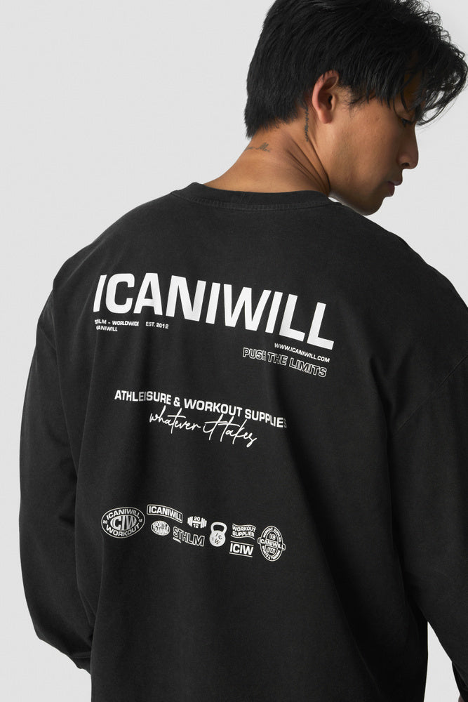 ICIW Everyday Long Sleeve Stonewashed Black