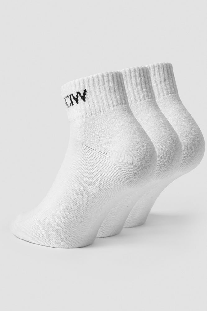 ICIW Training Half Socks 3-pack White