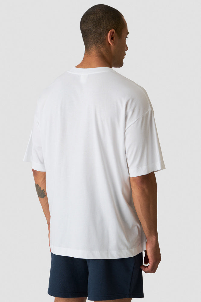 ICIW Everyday Oversized Cotton T-shirt M White Snow