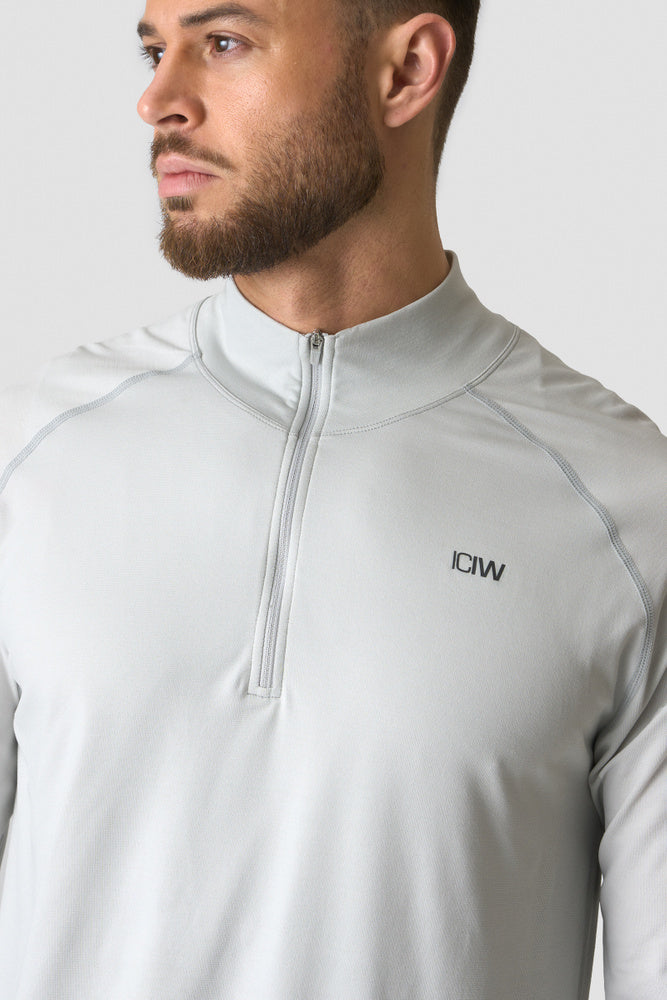 ICIW Stride 1/4 Longsleeve White Snow