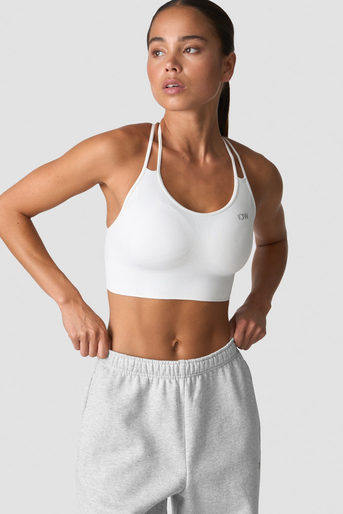 ICIW Define Seamless Sports Bra White – Sömlös sport-bh i vitt