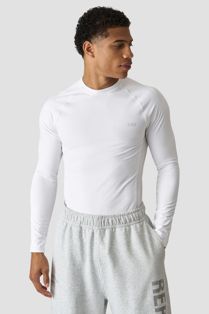 ICIW Stride Muscle Fit Long Sleeve Men white snow
